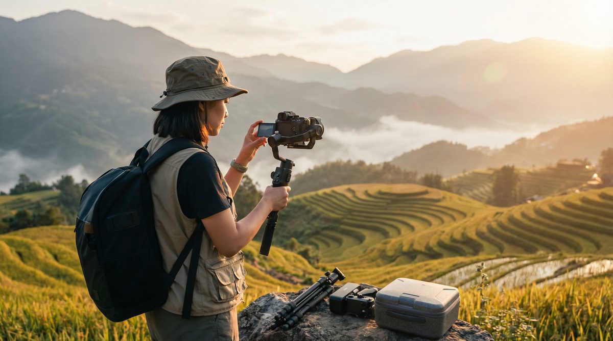 柚子猫旅途测评视频拍摄